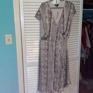 Snakeskin dress size 20W wrap dress